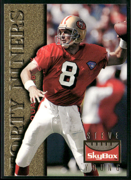 Steve Young 1995 SkyBox Premium #123 San Francisco 49ers