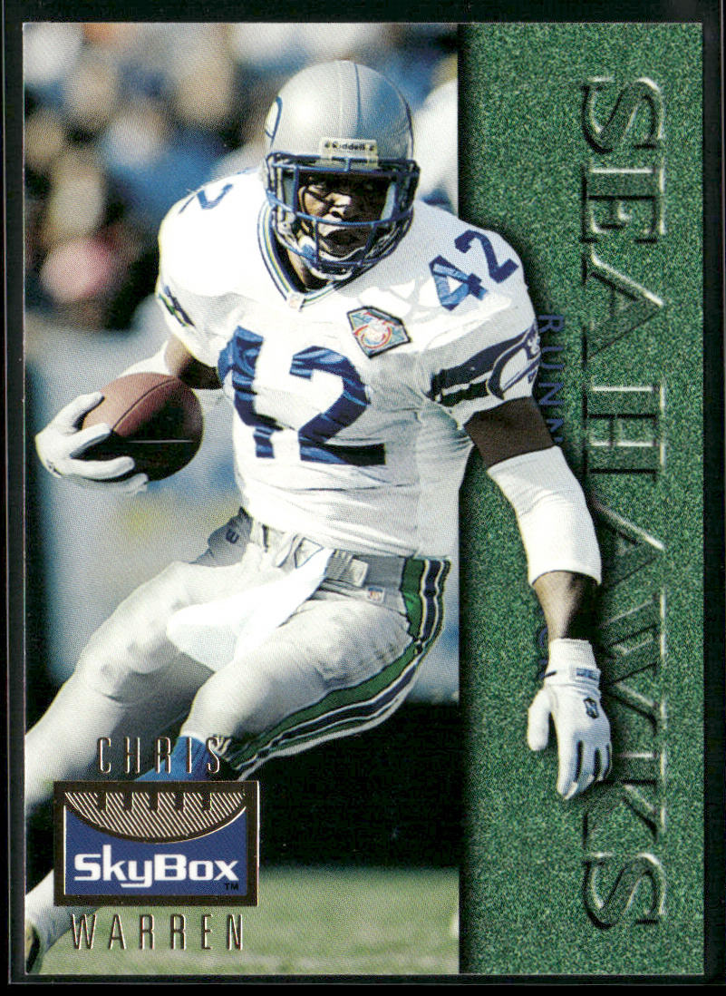 Chris Warren 1995 SkyBox Premium #128 Seattle Seahawks