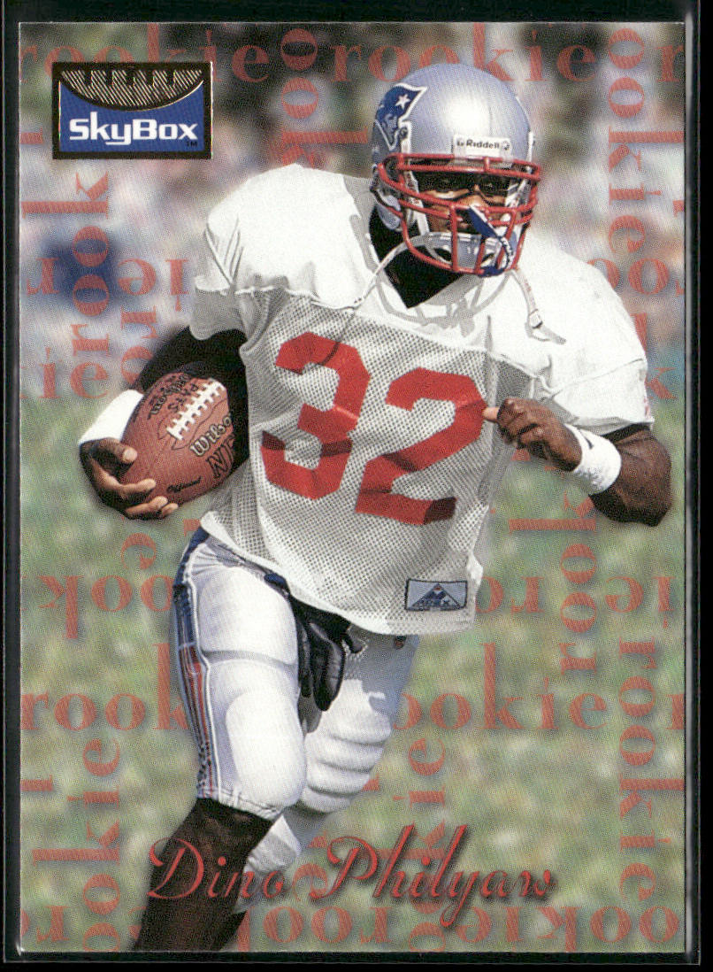 Dino Philyaw 1995 SkyBox Premium #178 RC New England Patriots