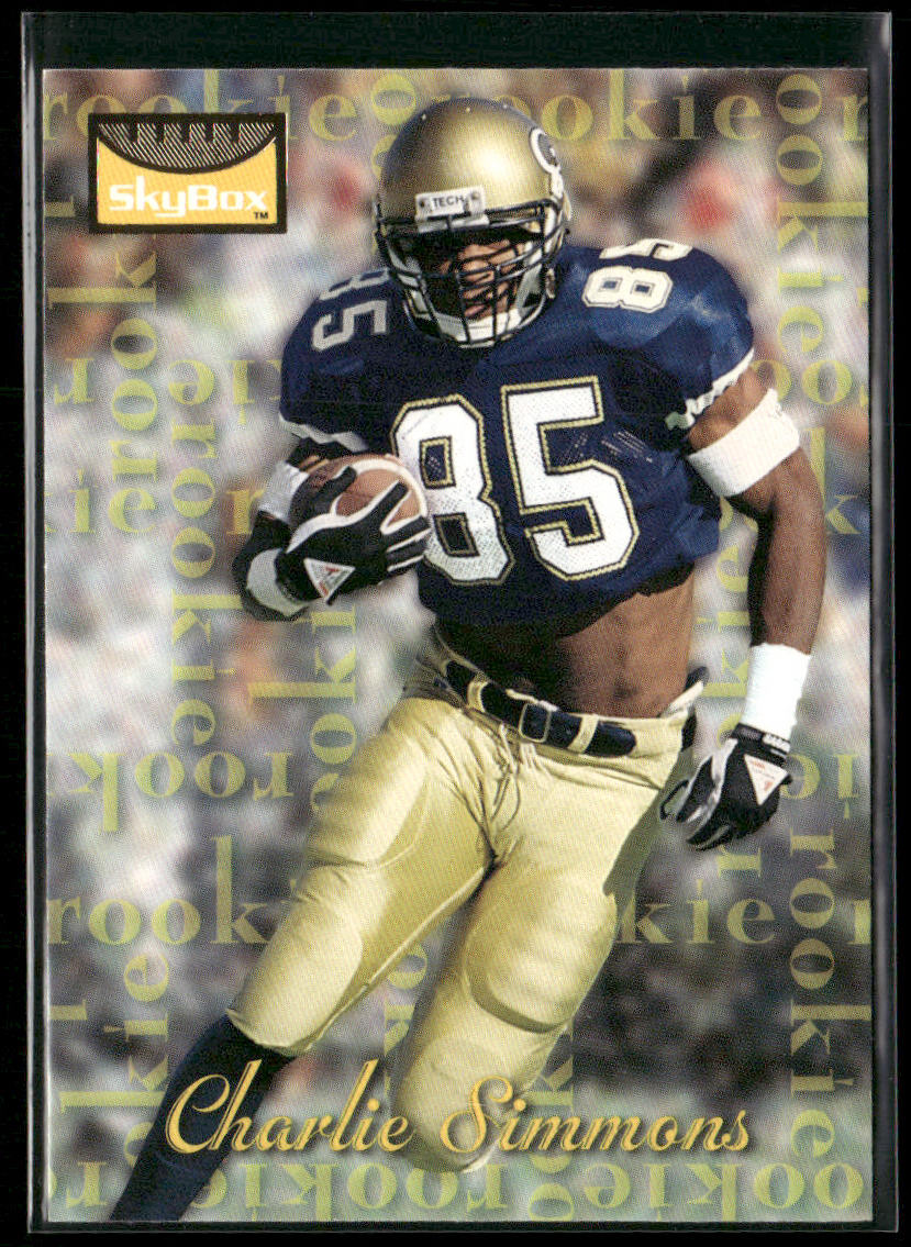 Charlie Simmons 1995 SkyBox Premium #185 RC Green Bay Packers