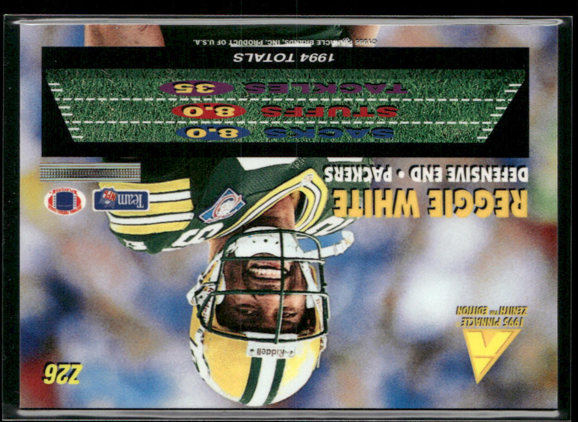 Reggie White 1995 Zenith #Z26 Green Bay Packers