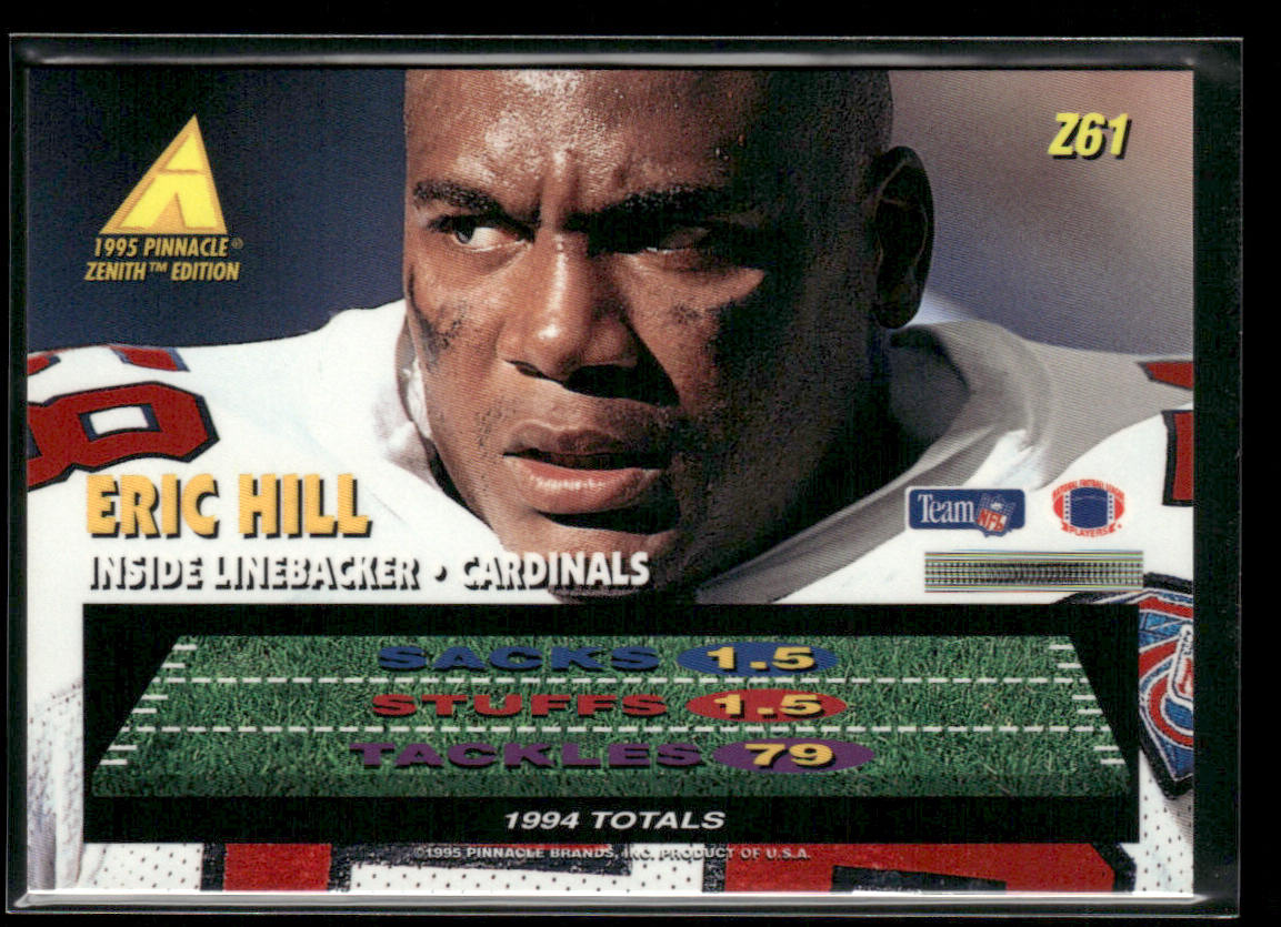 Eric Hill 1995 Zenith #Z61 Arizona Cardinals