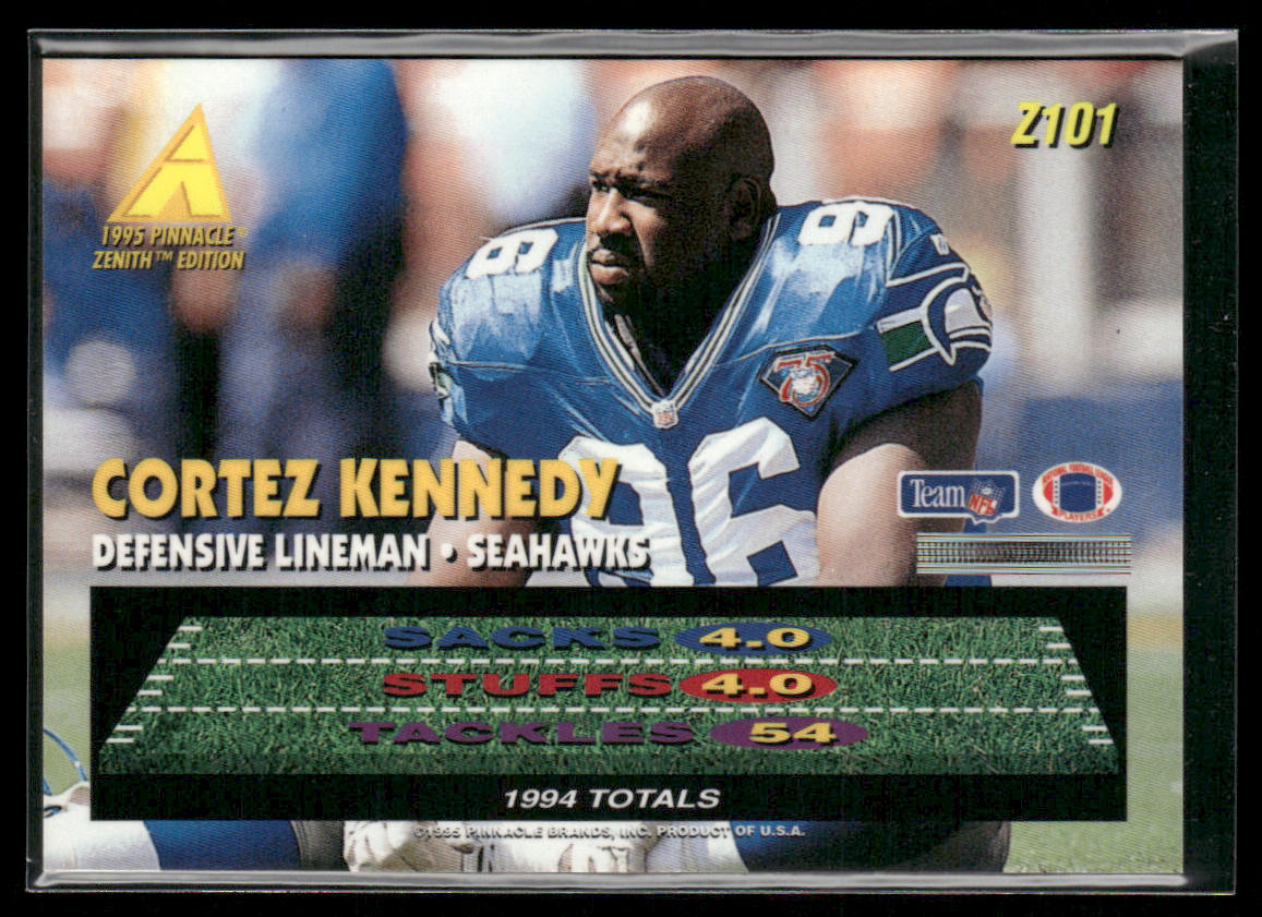Cortez Kennedy 1995 Zenith #Z101 Seattle Seahawks