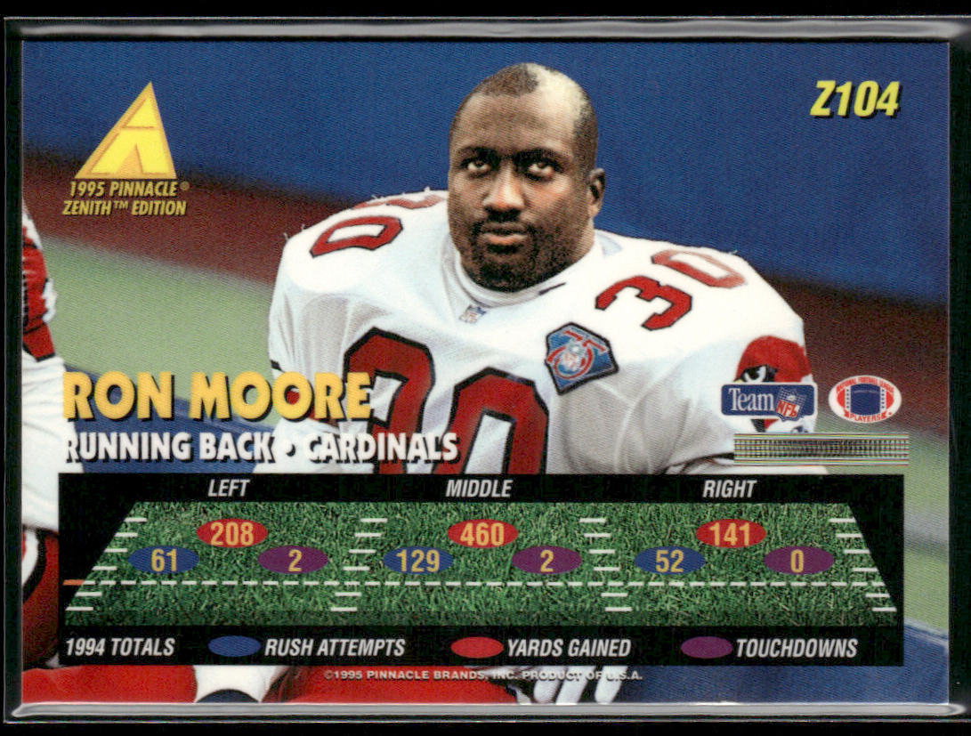 Ronald Moore 1995 Zenith #Z104 New York Jets