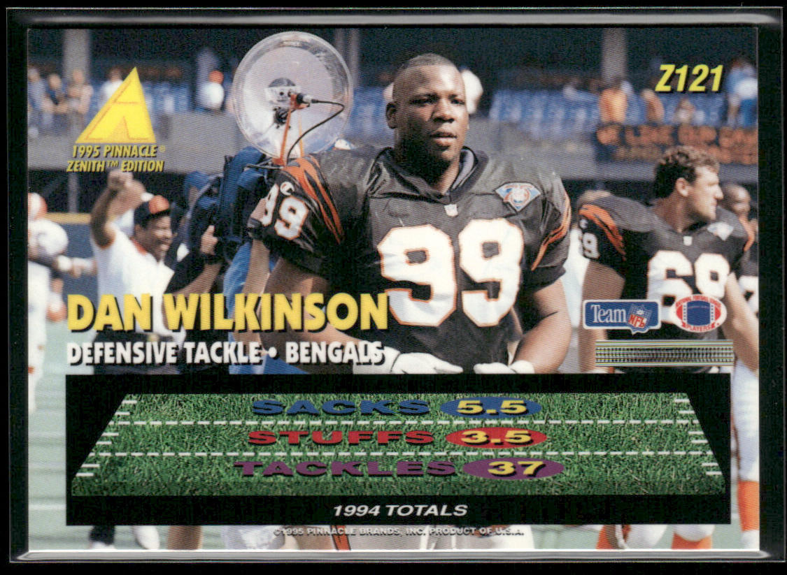 Dan Wilkinson 1995 Zenith #Z121 Cincinnati Bengals