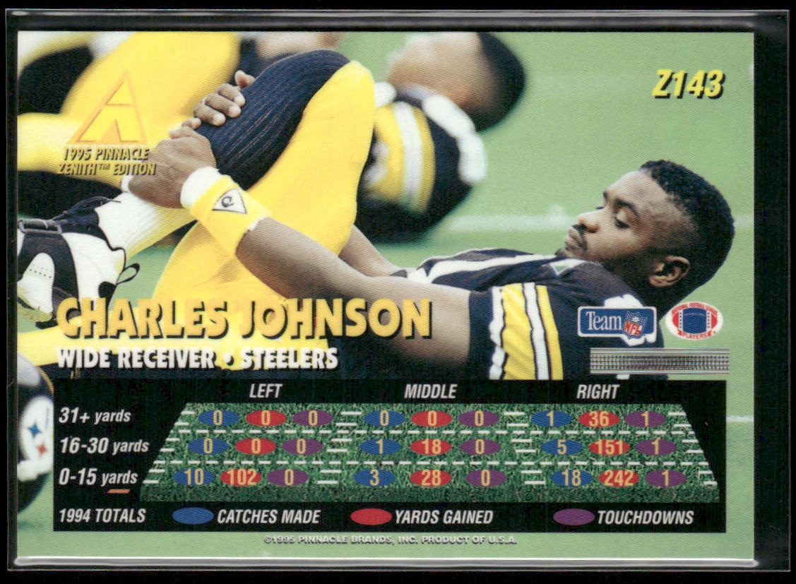 Charles Johnson 1995 Zenith #Z143 Pittsburgh Steelers