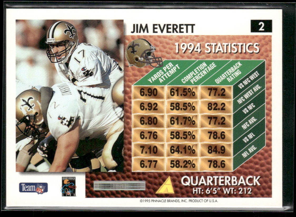 Jim Everett 1995 Summit #2 New Orleans Saints