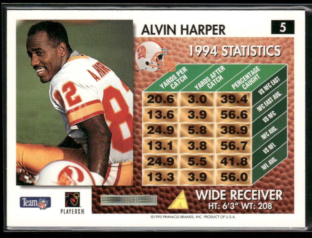Alvin Harper 1995 Summit #5 Tampa Bay Buccaneers