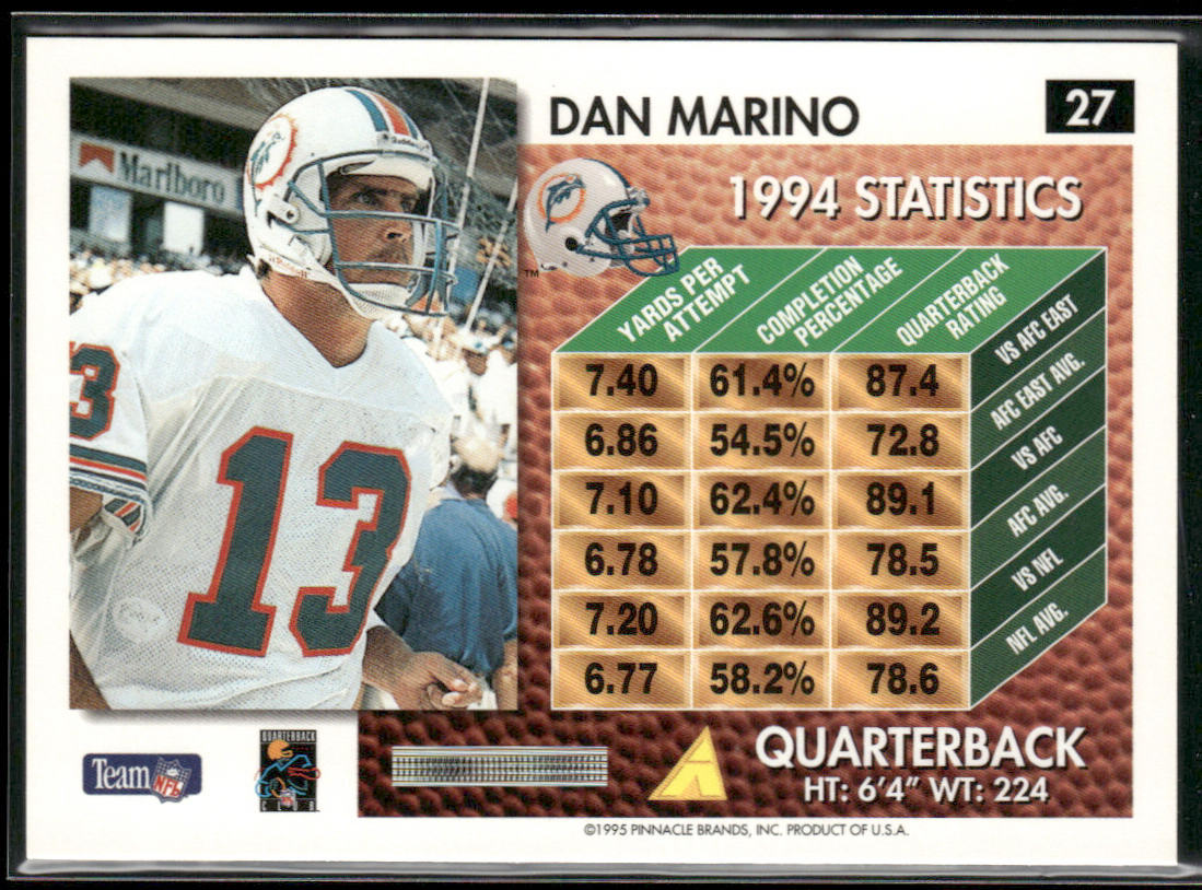 Dan Marino 1995 Summit #27 Miami Dolphins