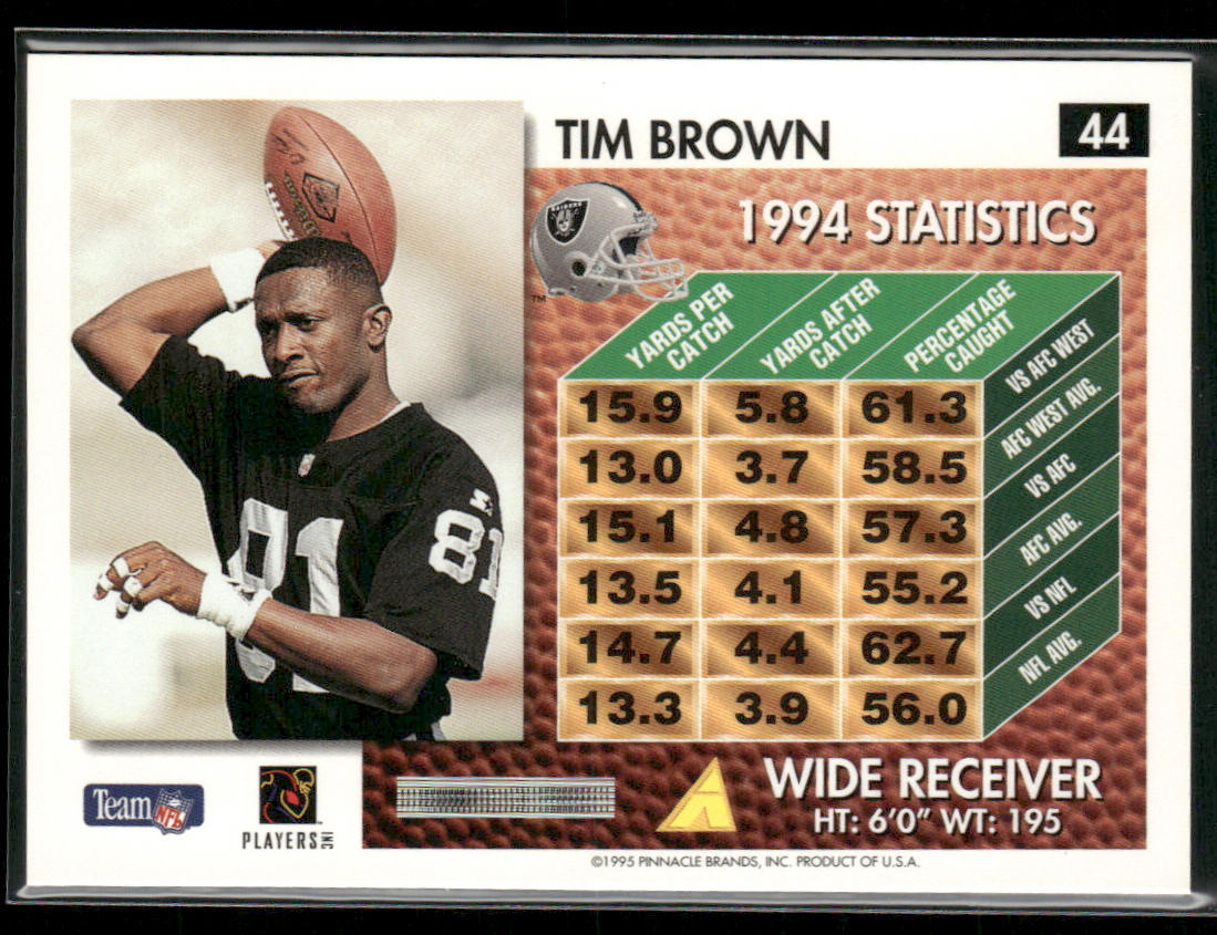 Tim Brown 1995 Summit #44 Oakland Raiders