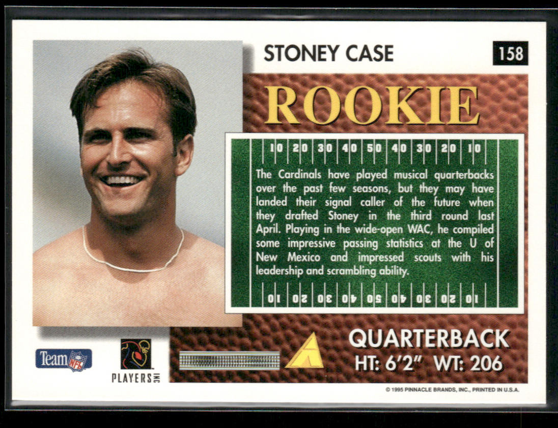 Stoney Case 1995 Summit #158 RC Arizona Cardinals