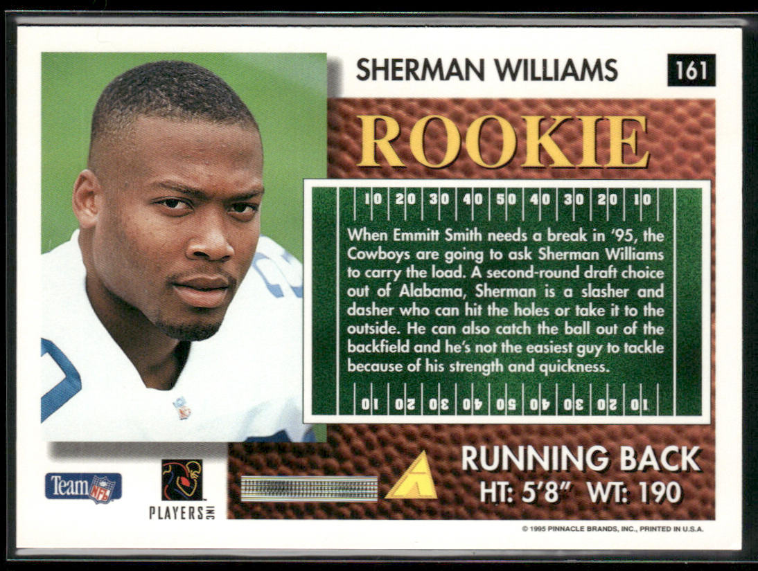 Sherman Williams 1995 Summit #161 RC Dallas Cowboys