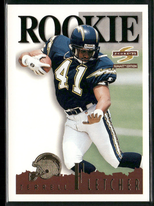 Terrell Fletcher 1995 Summit #165 RC San Diego Chargers