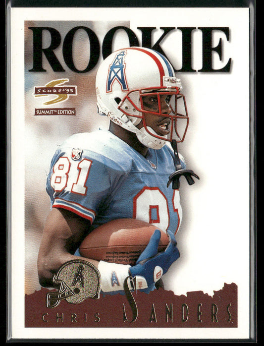 Chris Sanders 1995 Summit #172 RC Houston Oilers