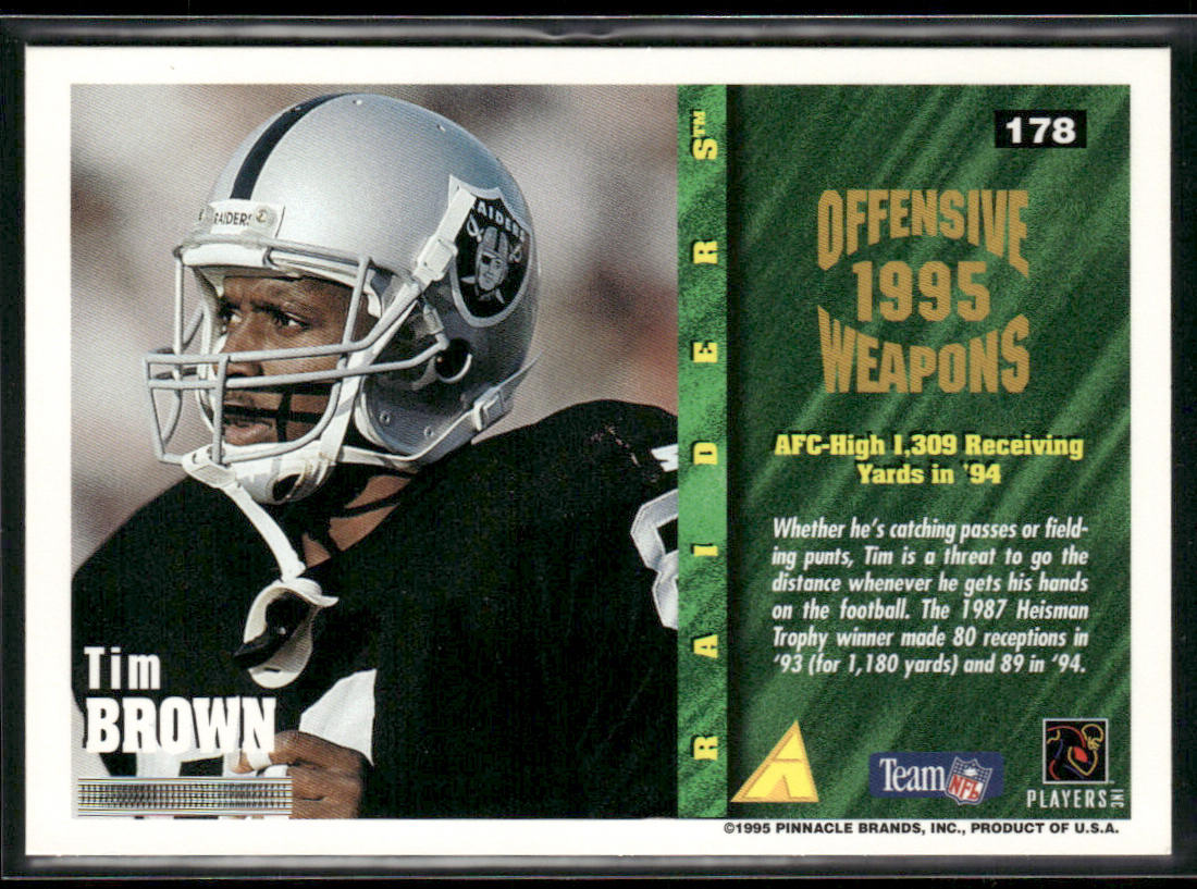 Tim Brown 1995 Summit #178 Oakland Raiders