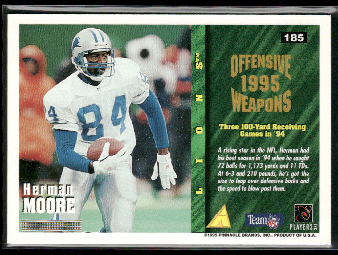 Herman Moore 1995 Summit #185 Detroit Lions