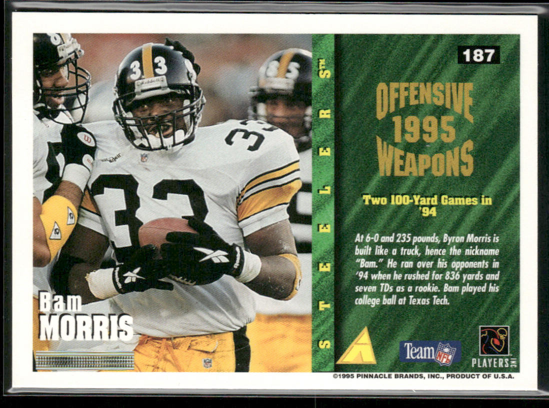 Bam Morris 1995 Summit #187 Pittsburgh Steelers