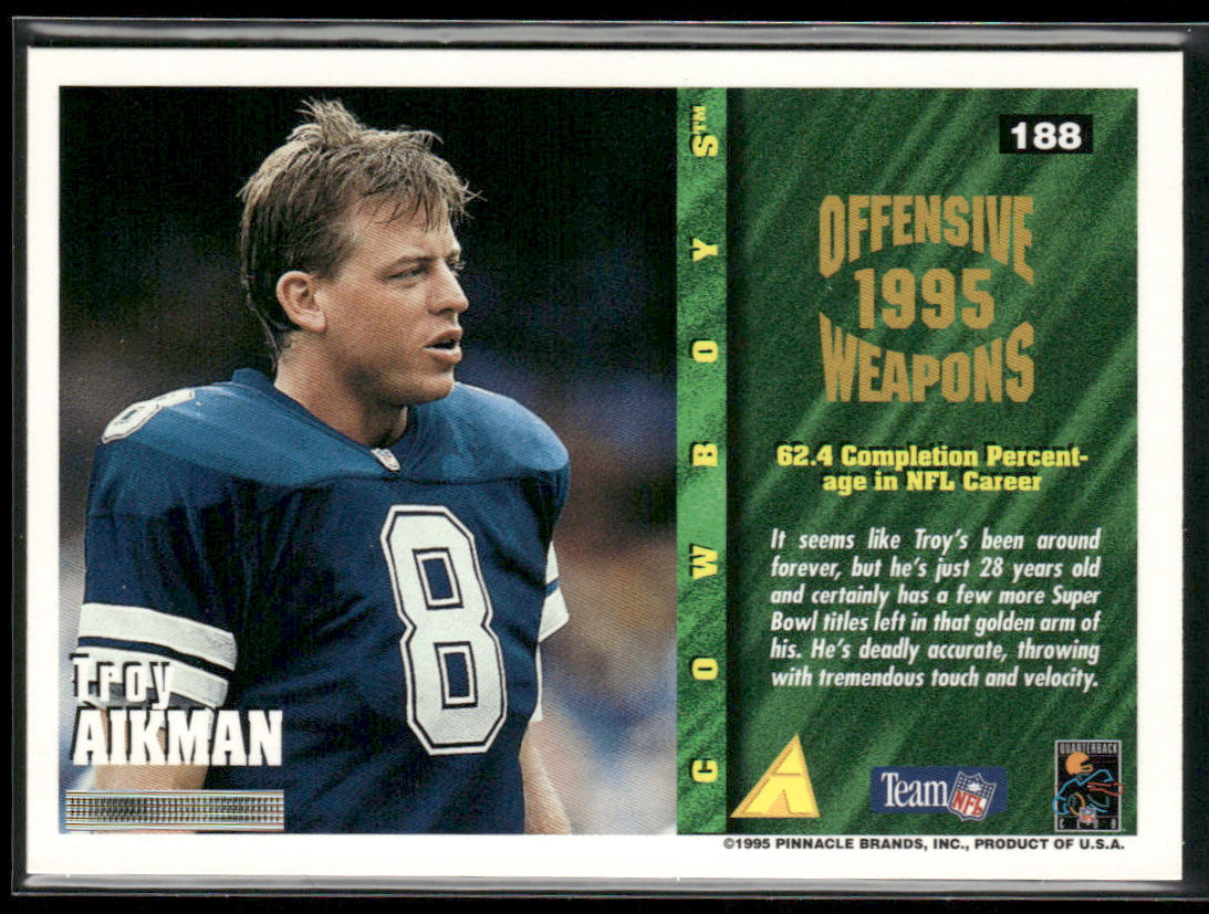Troy Aikman 1995 Summit #188 Dallas Cowboys