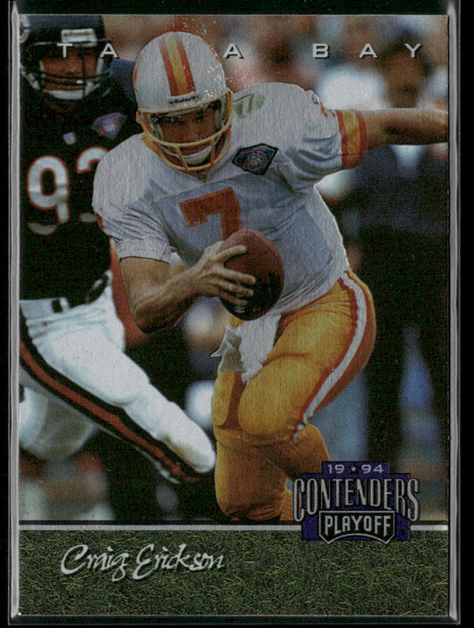 Craig Erickson 1994 Playoff Contenders #8 Tampa Bay Buccaneers