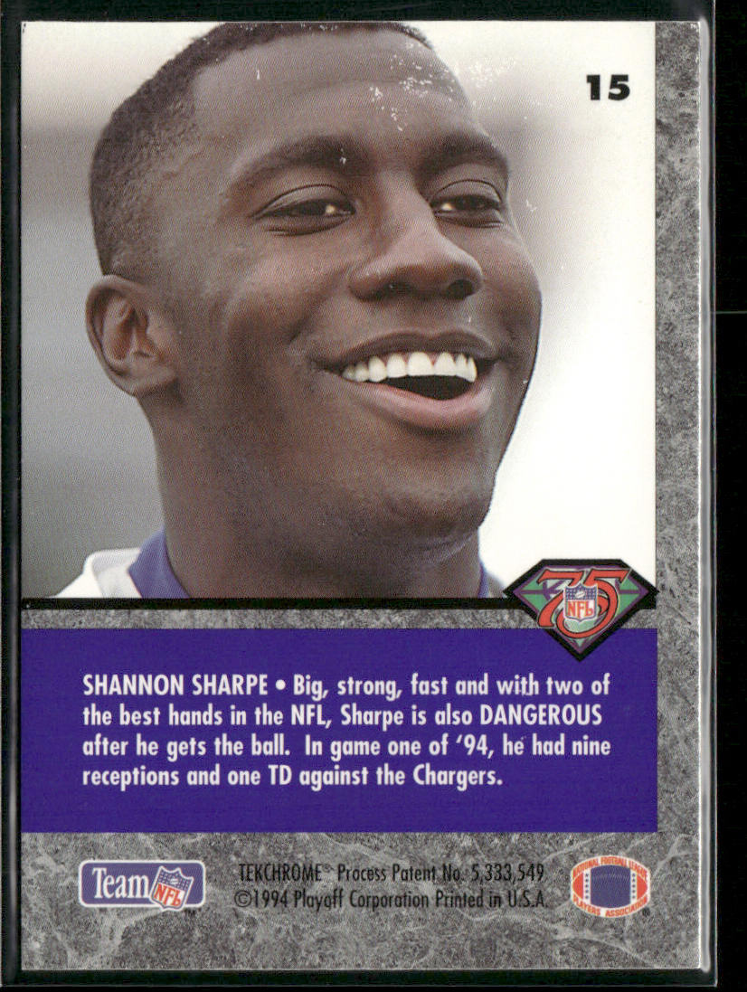 Shannon Sharpe 1994 Playoff Contenders #15 Denver Broncos