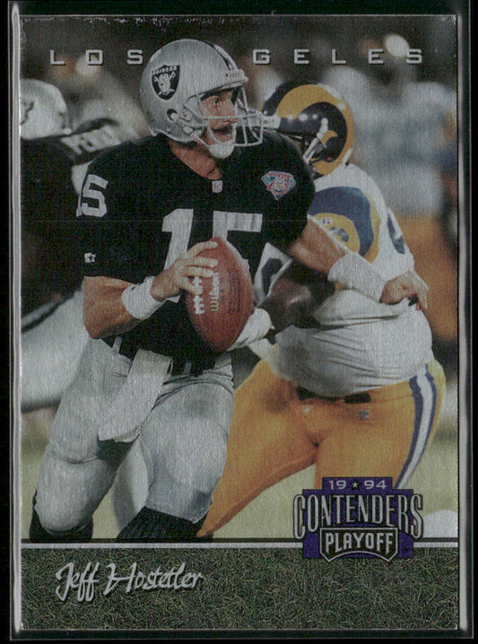 Jeff Hostetler 1994 Playoff Contenders #21 Los Angeles Raiders