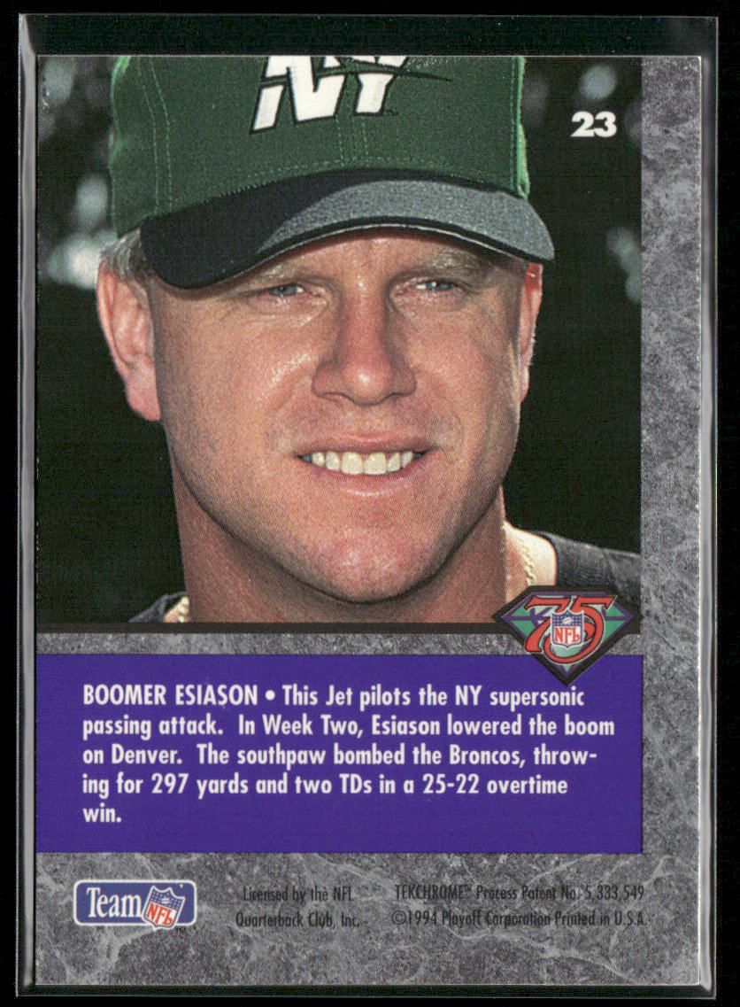 Boomer Esiason 1994 Playoff Contenders #23 New York Jets