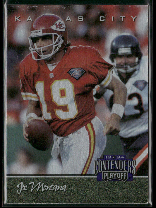 Joe Montana 1994 Playoff Contenders #25 Kansas City Chiefs