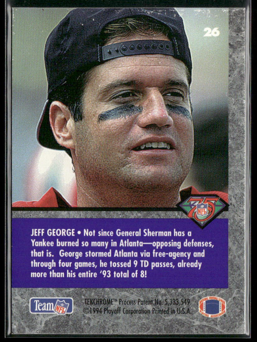 Jeff George 1994 Playoff Contenders #26 Atlanta Falcons