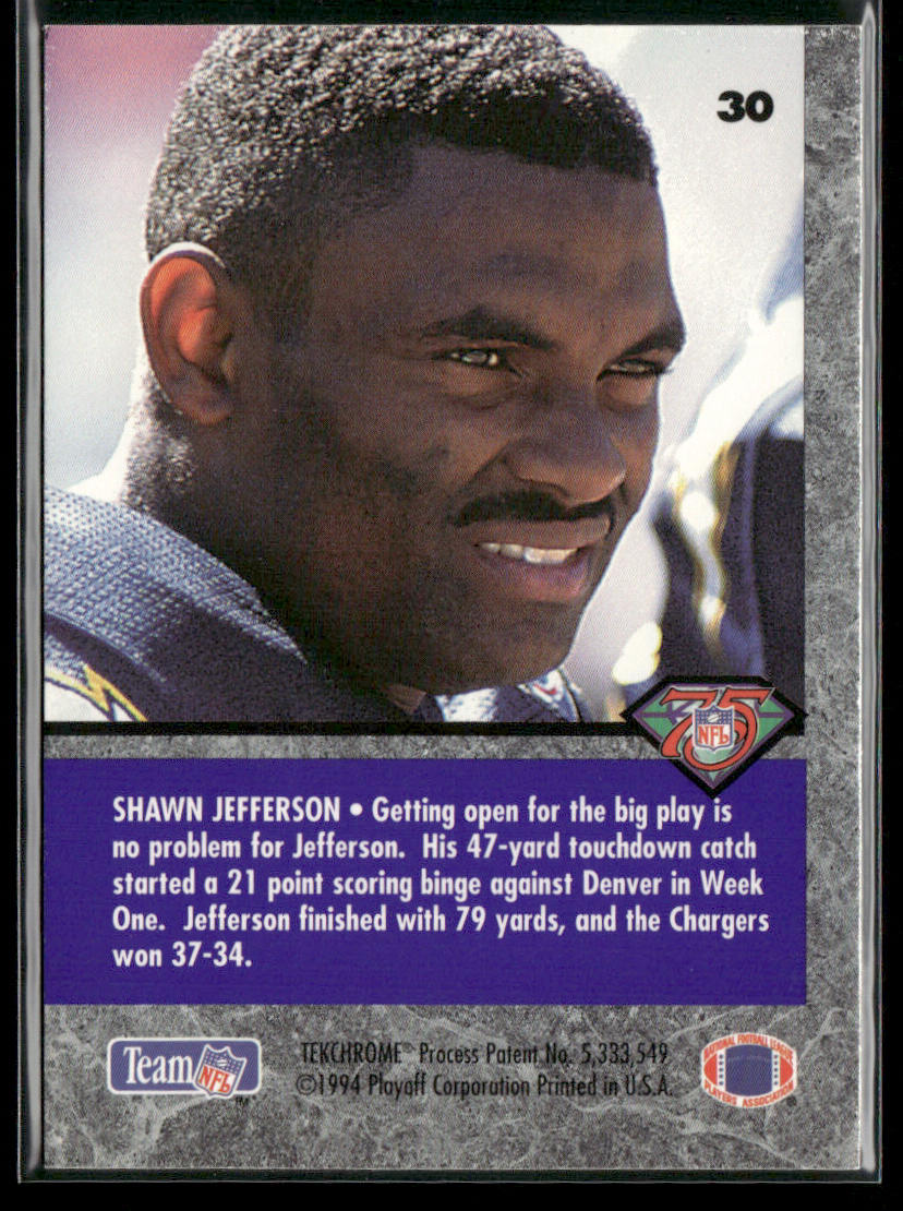 Shawn Jefferson 1994 Playoff Contenders #30 San Diego Chargers