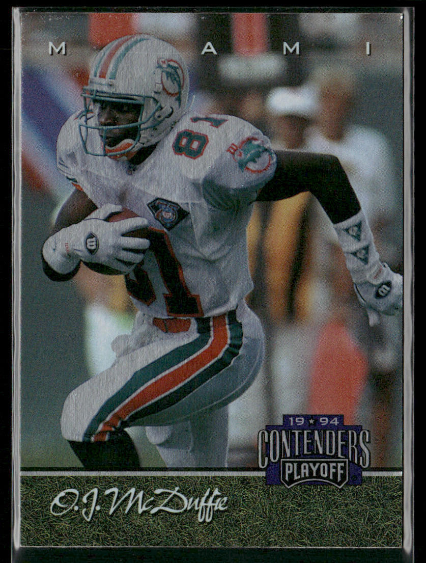 O.J. McDuffie 1994 Playoff Contenders #35 Miami Dolphins
