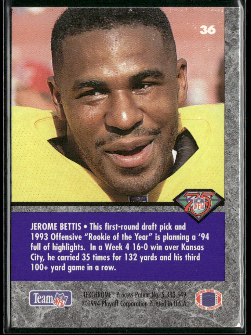 Jerome Bettis 1994 Playoff Contenders #36 Los Angeles Rams