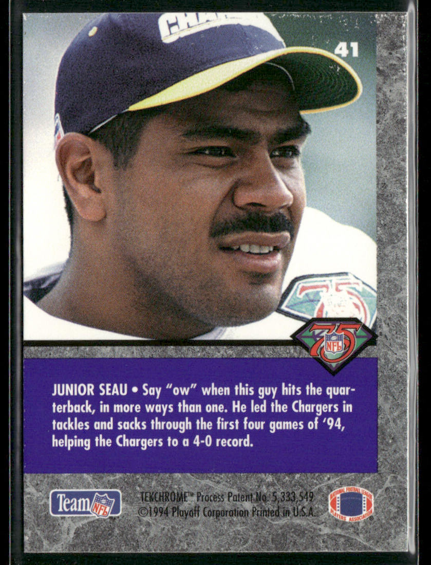 Junior Seau 1994 Playoff Contenders #41 San Diego Chargers