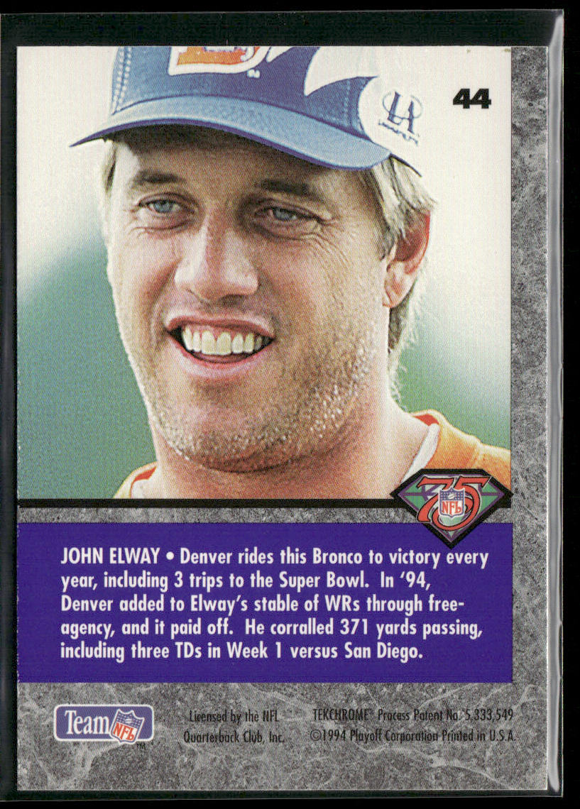 John Elway 1994 Playoff Contenders #44 Denver Broncos