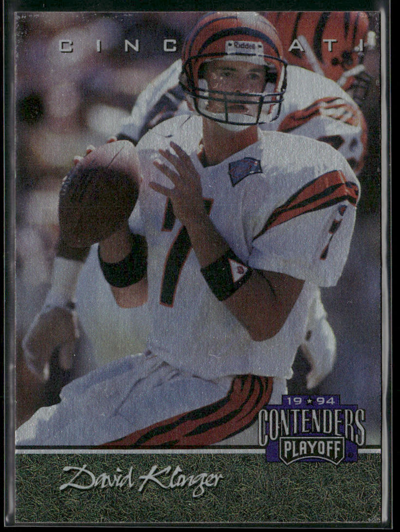 David Klingler 1994 Playoff Contenders #47 Cincinnati Bengals