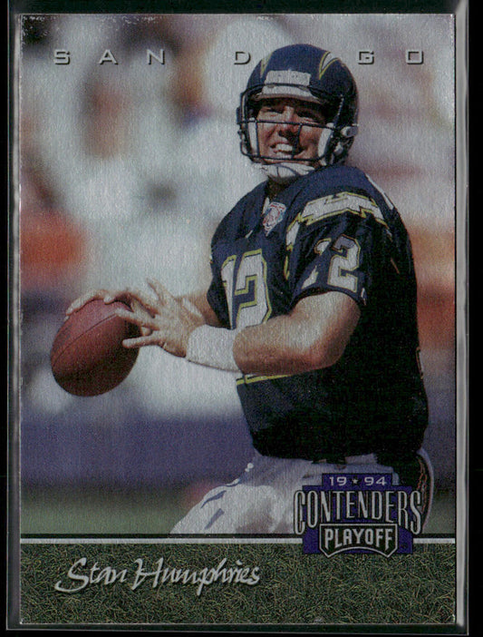 Stan Humphries 1994 Playoff Contenders #48 San Diego Chargers