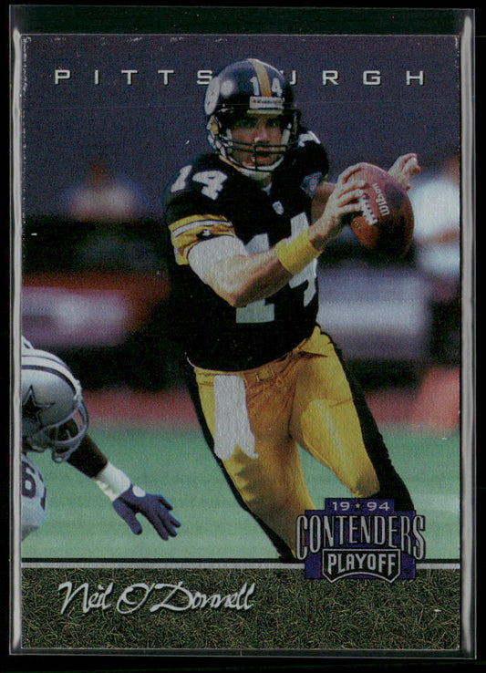 Neil O'Donnell 1994 Playoff Contenders #50 Pittsburgh Steelers