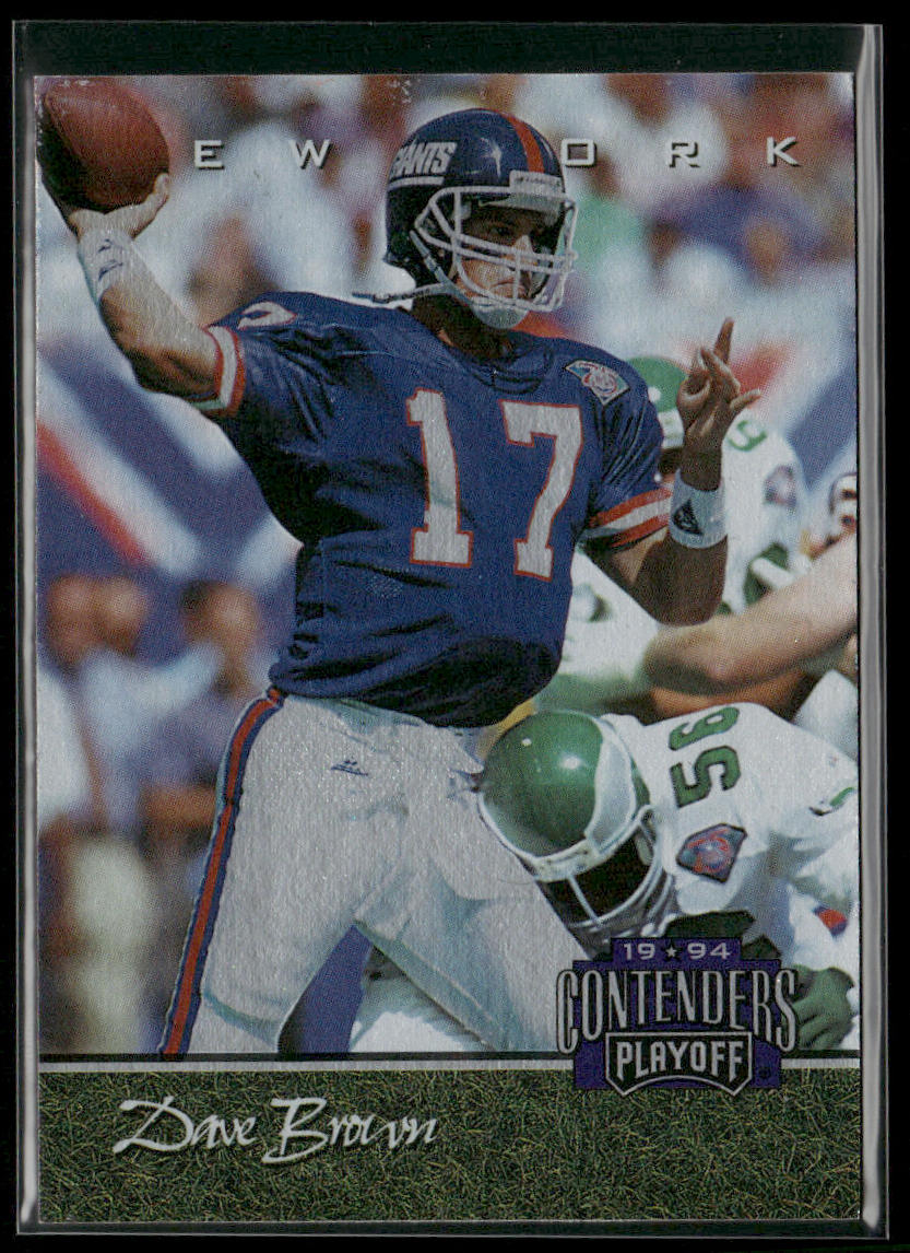 Dave Brown 1994 Playoff Contenders #53 New York Giants