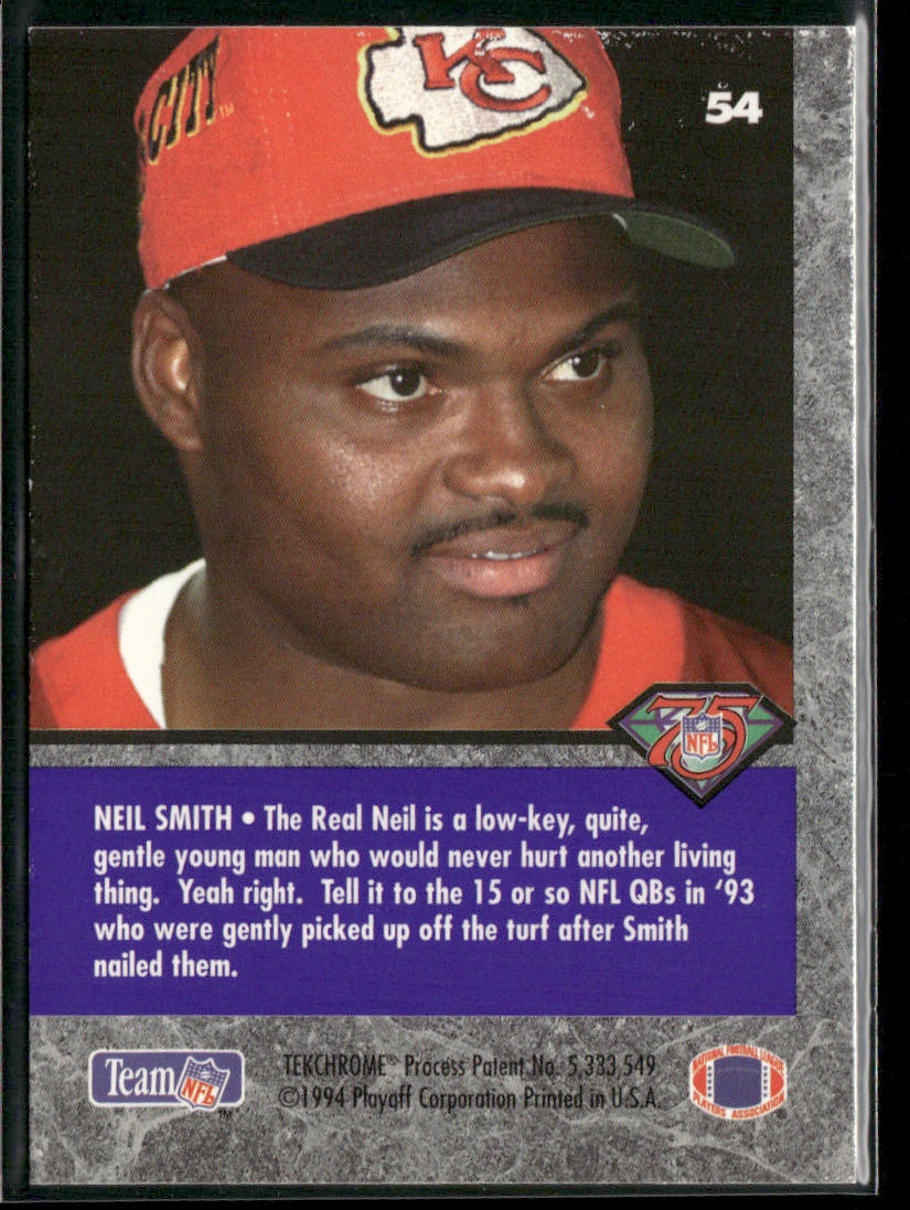 Neil Smith 1994 Playoff Contenders #54 Kansas City Chiefs