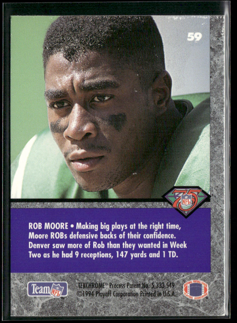Rob Moore 1994 Playoff Contenders #59 New York Jets