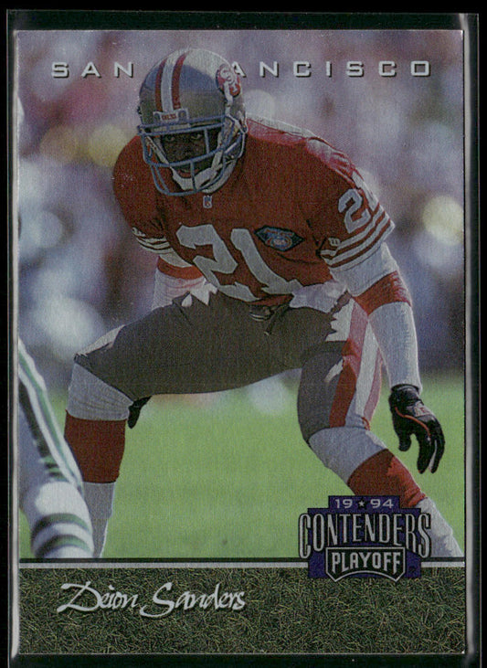 Deion Sanders 1994 Playoff Contenders #61 San Francisco 49ers