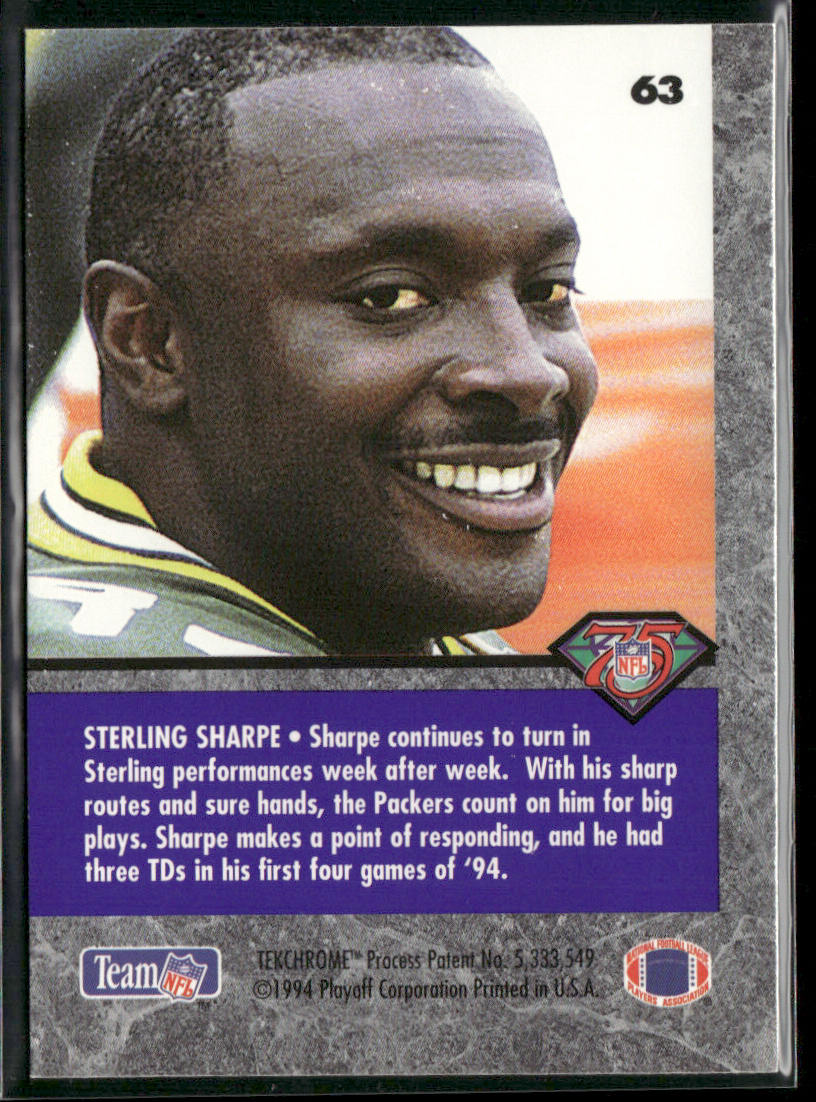 Sterling Sharpe 1994 Playoff Contenders #63 Green Bay Packers