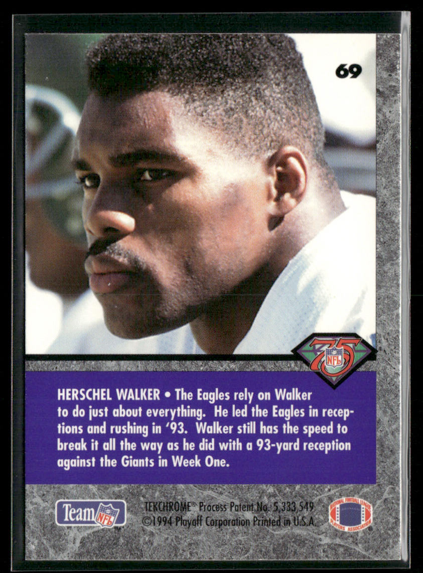 Herschel Walker 1994 Playoff Contenders #69 Philadelphia Eagles