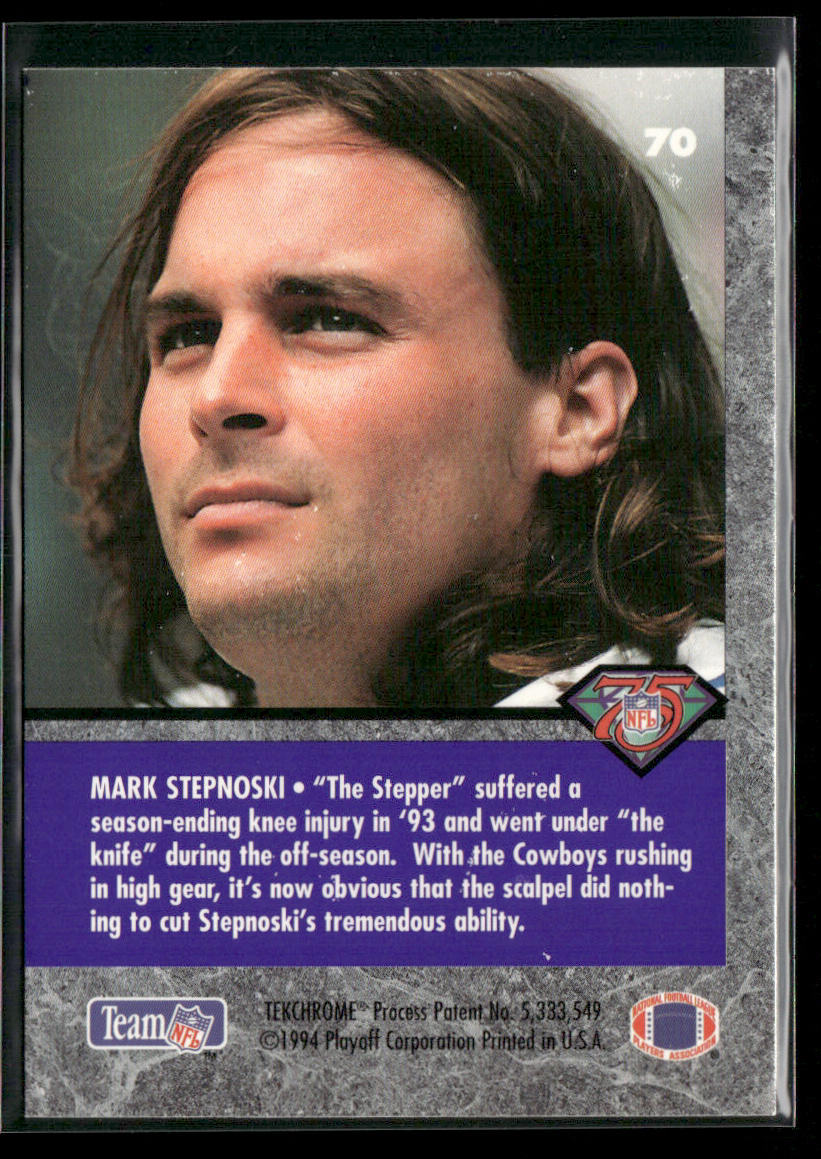 Mark Stepnoski 1994 Playoff Contenders #70 Dallas Cowboys