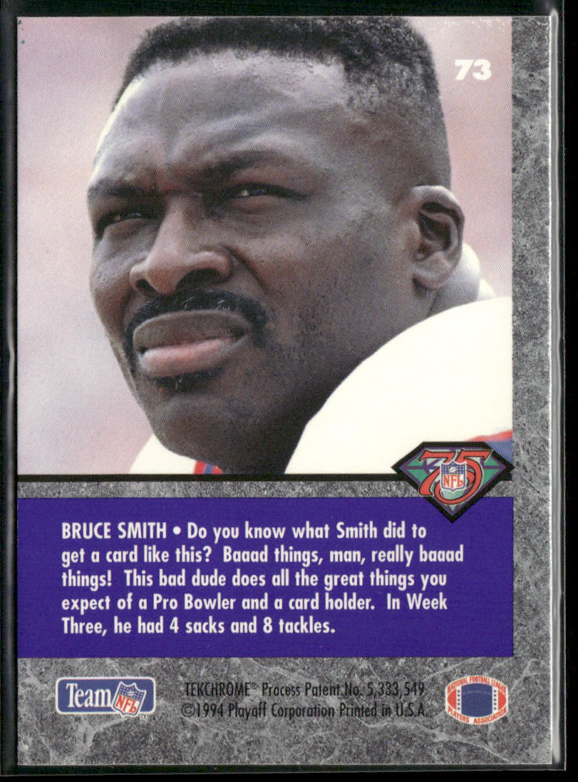 Bruce Smith 1994 Playoff Contenders #73 Buffalo Bills