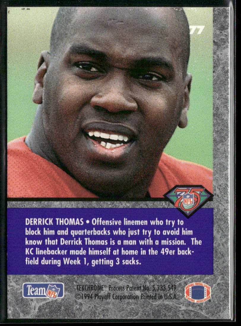 Derrick Thomas 1994 Playoff Contenders #77 Kansas City Chiefs