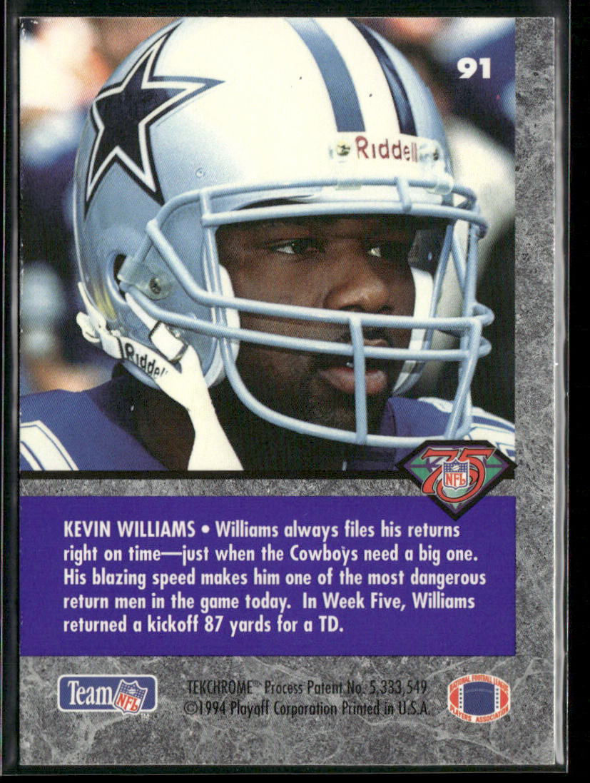 Kevin Williams 1994 Playoff Contenders #91 Dallas Cowboys