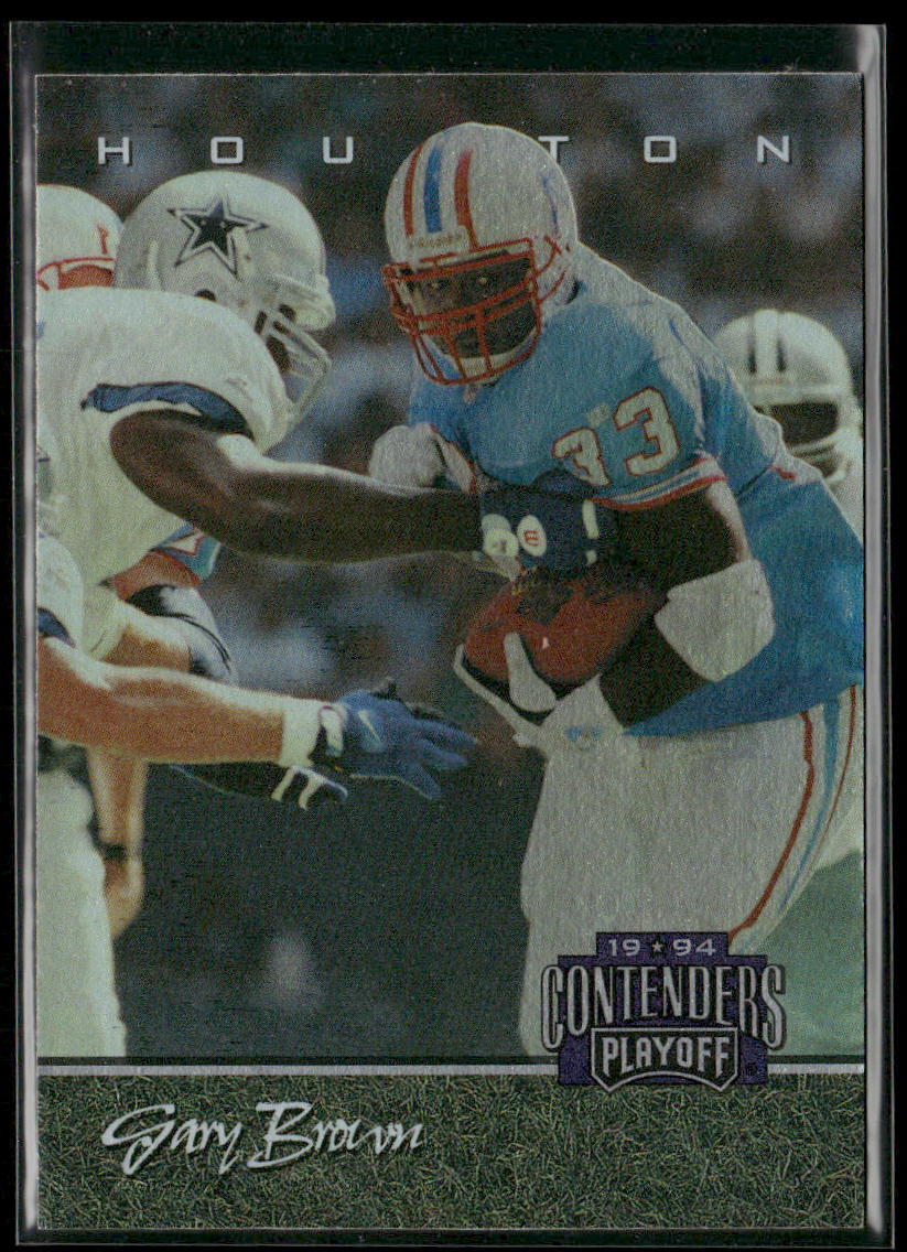 Gary Brown 1994 Playoff Contenders #92 Houston Oilers