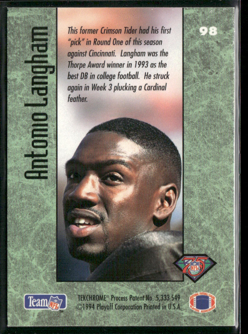 Antonio Langham 1994 Playoff Contenders #98 RC Cleveland Browns