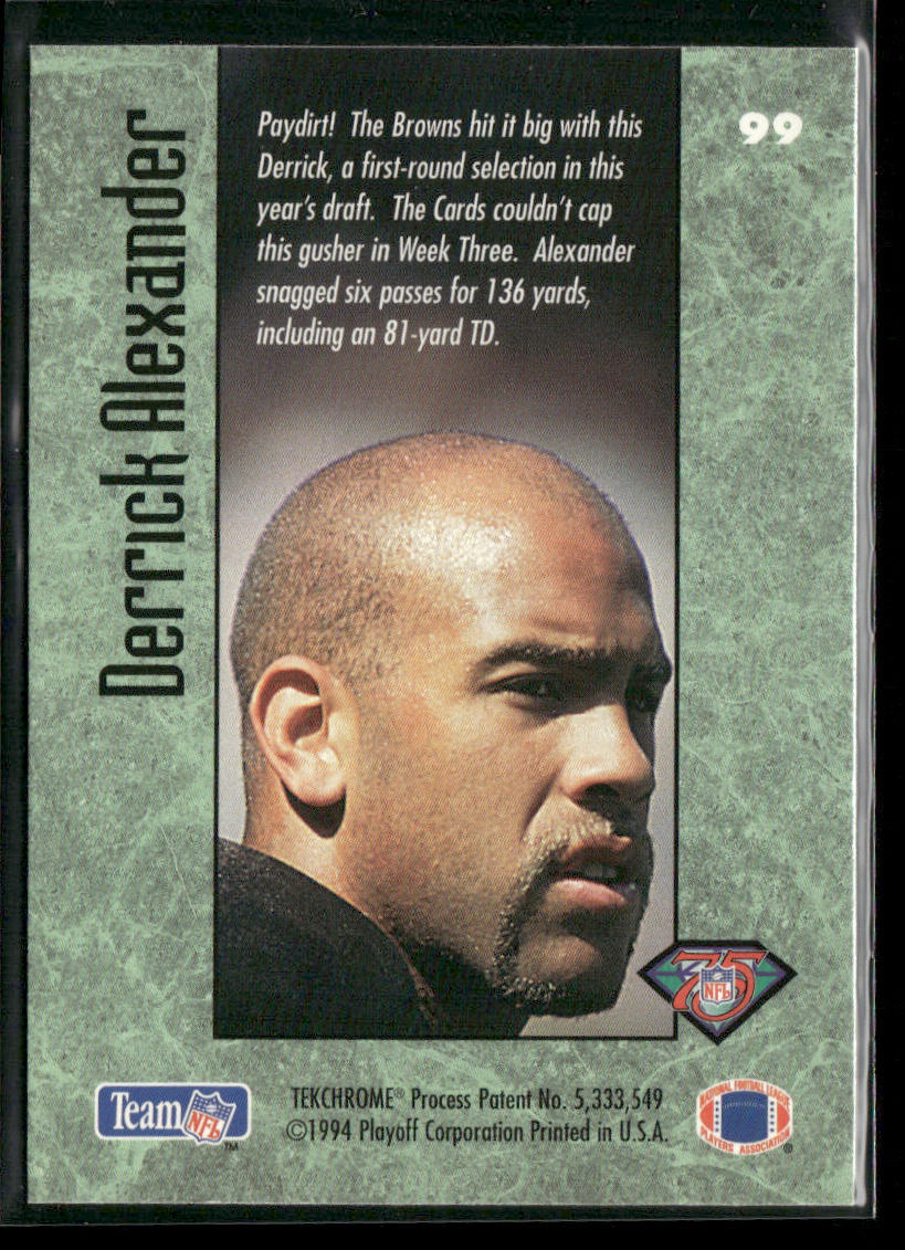 Derrick Alexander 1994 Playoff Contenders #99 RC Cleveland Browns