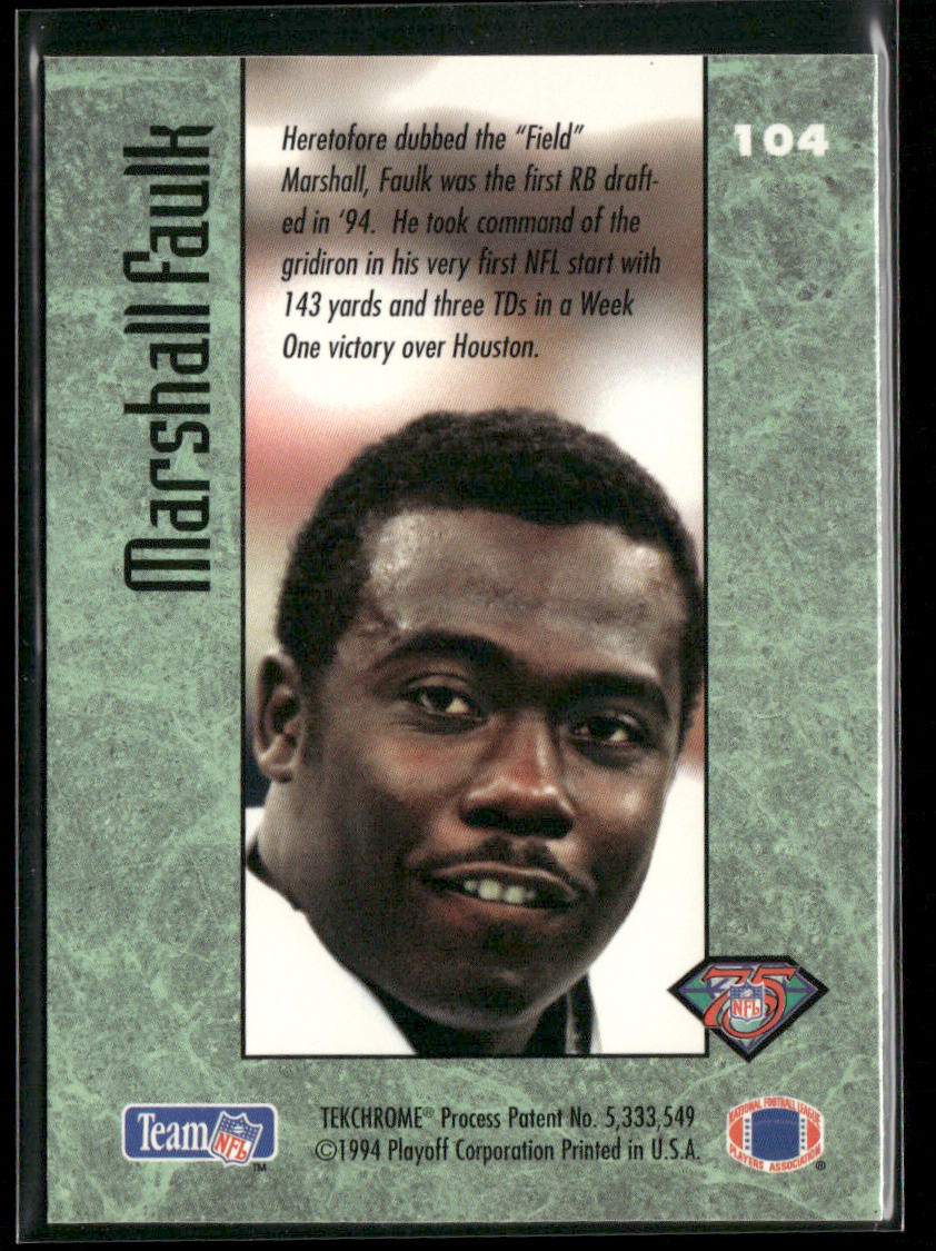 Marshall Faulk 1994 Playoff Contenders #104 RC Indianapolis Colts